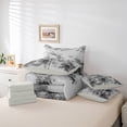 thumbnail image 6 of Feelyou Nature Scenery Teen Bedding Comforter Set 7pcs, Ink Tree Chinese King Bedding Sets, 6 of 8
