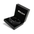 thumbnail image 3 of SERASAR Men's Premium Leather Bracelet "Flake" with stainless steel magnetic closure, Black 20cm, including gift box, 3 of 9