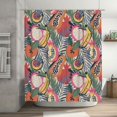 thumbnail image 5 of Disketp Tropical Fruit Stall Fabric Shower Curtain Liner Waterproof - 72" x 72", Lightweight Stall Size Shower Curtain Machine Washable - 60x72, 5 of 5