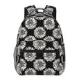 thumbnail image 1 of Disketp White Sunflowers Mochila Estampada para Hombre y Mujer – Mochila Ligera Clásica con Múltiples Bolsillos para Universidad, Trabajo y Viajes-One Size, 1 of 5