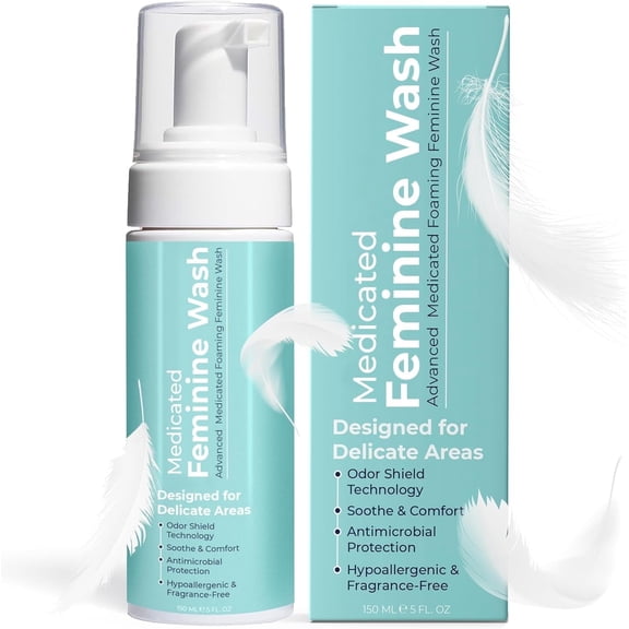 Feminine Wash | pH Balance for Women | Gentle Vaginal Wash & Foaming Cleanser Supports Odor Control & pH Balance