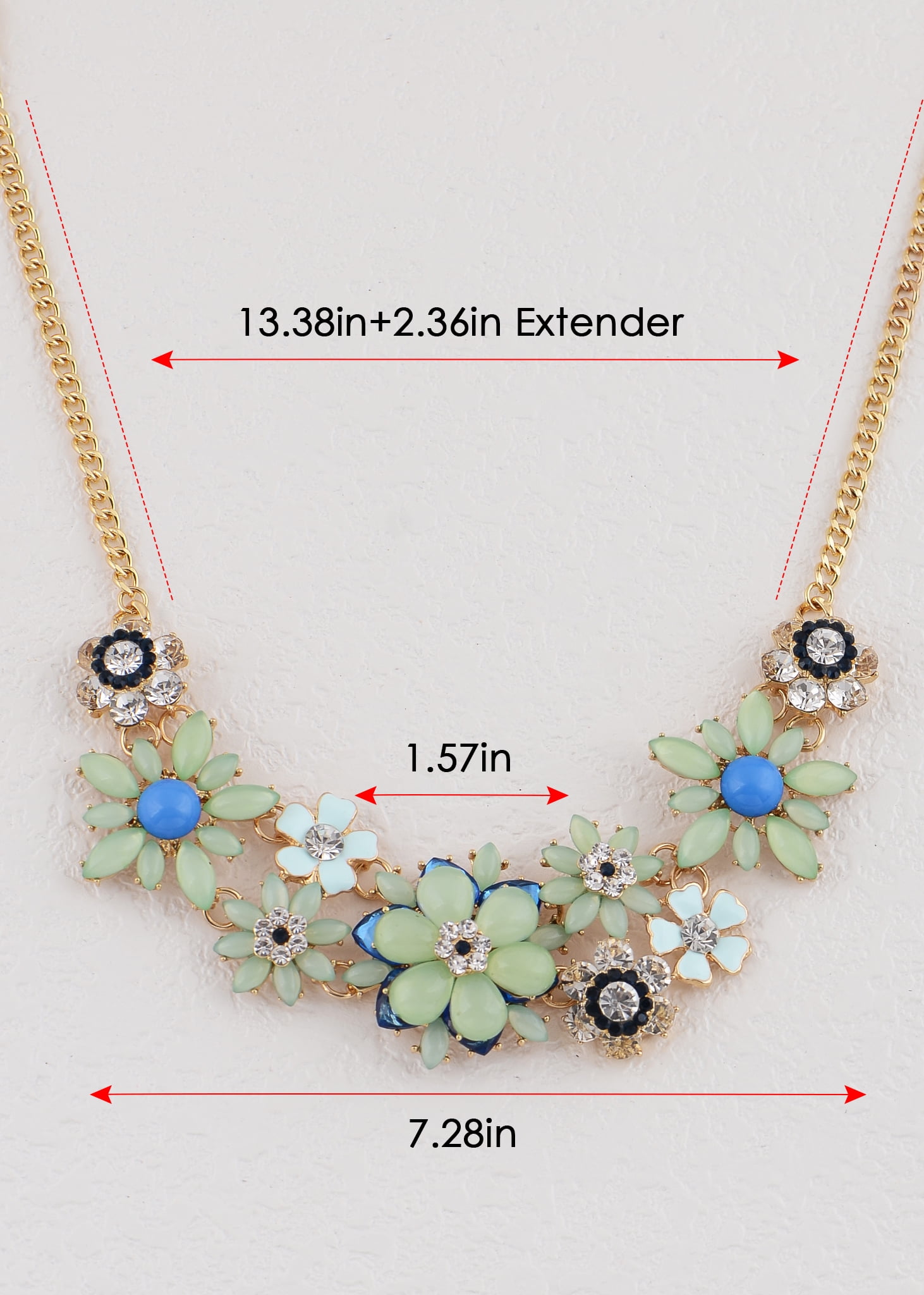 WOWORAMA Chunky Gold Statement Necklace for Women Boho Vintage Gold