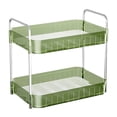 thumbnail image 1 of Cup Drying Rack with Drain Tray Countertop Storage Shelf Cup Station Organizer for Home Kitchen Double Layer Green, 1 of 10