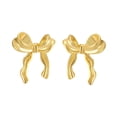 thumbnail image 4 of Pendientes de lazo para mujer, pendientes ligeros creativos para viajes, vacaciones en la calle Oro, 4 of 8