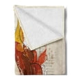 thumbnail image 2 of Modern Soft Flannel Fleece Throw Blanket, Muse Woman Portrait in Grunge Style Hand Drawn Mystic Beauty Picture, Cozy Plush for Indoor and Outdoor Use, 50" x 60", Beige Dark Orange, by Ambesonne, 2 of 5