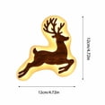 thumbnail image 4 of Led Reindeer Wall Decorations, Wooden Led Illuminated Reindeer Wall Hangings 12Pcs Lights & 1 Remote Set For Home Holiday Display, 4 of 8