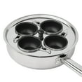 Mainstays Stainless Steel 8” 4Cup Egg Poacher with Glass Lid