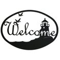 thumbnail image 1 of Village Wrought Iron WEL-177 Lighthouse and Birds Welcome Sign, 1 of 3