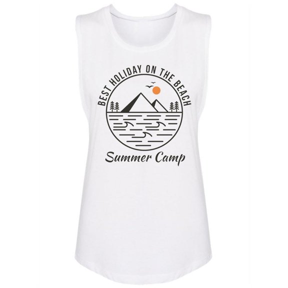 Beach Summer Camp Tank Women -Image by Shutterstock, Female XX-Large