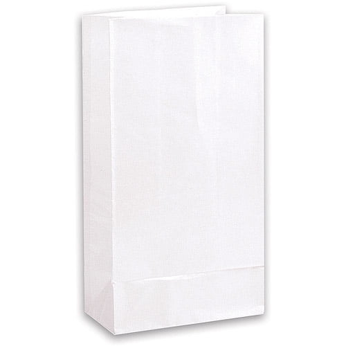 Paper Luminary & Favor Bags, White, 12ct