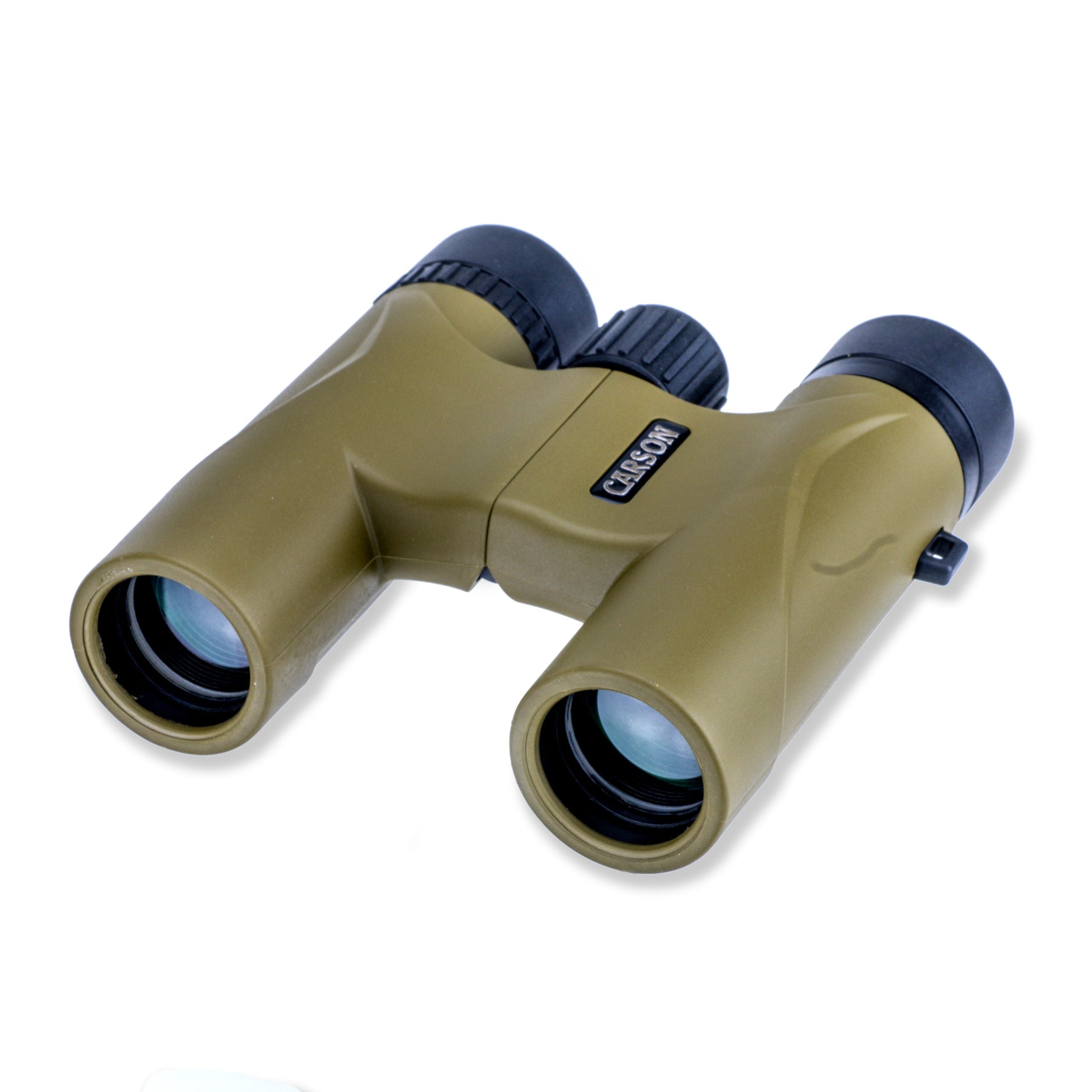 Carson Stinger 10x25mm Compact and Lightweight Binoculars - Includes Pouch, Wrist Strap, and Lens Cloth