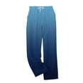 thumbnail image 5 of ShomPort Womens Flannel Lounge Pants Long Length Drawstring Gradient Color Trendy Pajama Bottoms Everyday Fall Winter Trousers, 5 of 8