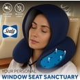 thumbnail image 4 of Sealy Adult Semicircular Memory Foam Wrap Pillow, Blue, 4 of 6