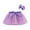 Purple, variant on Layered Tulles Tutus for Toddle Girls, Kids Princess Sequin Skirts, Dress up with Colorful Hair Bows, Summer Girl Mesh Puffy Ballets Skirt Skirt Uniform Gray 4Y