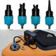 thumbnail image 1 of Inflatable SUP Pump Adapter Compressor Air Valve Converter with 4 Air Valve Nozzles, 1 of 5