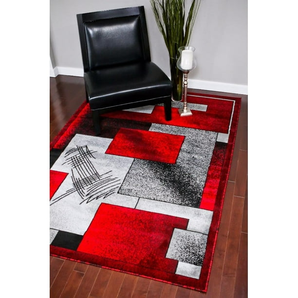 Persian Rugs 657 Gray Modern Abstract Area Rug 8x10 - Walmart.com