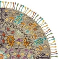 thumbnail image 5 of SAFAVIEH Blossom Hamilton Floral Wool Fringed Area Rug, Grey/Multi, 6' x 6' Round, 5 of 6