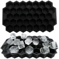 thumbnail image 1 of Bandeja para cubitos de hielo premium, molde para cubitos de hielo de gel de sílice, con tapa de sellado, 37 bandejas para cubitos de hielo, molde para cubitos de hielo hexagonal seguro y, 1 of 7