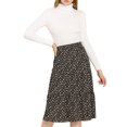 thumbnail image 2 of Allegra K Women's A-Line Floral Print Casual Midi Skirts, 2 of 6