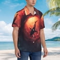 thumbnail image 3 of Fotbe Shark Underwater Vortex Camisa Hawaiana para Hombre Unisex – Camisa Casual de Verano con Botones de Manga Corta de Algodón y Lino,Medium, 3 of 7