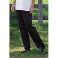 thumbnail image 1 of Uncommon Threads 4101-0109 Pantalon de Chef pour Femmes Noir - 5XLarge, 1 of 1