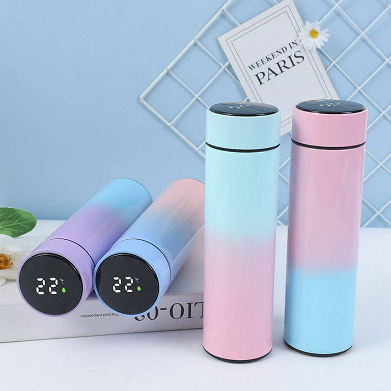 Techinal Hot Water Heater Mug Touch Display Electric Thermos Kettle Boiling  Heated Stainless Portable Travel Heating Coffee Cup 