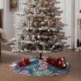 thumbnail image 4 of Bingfone Christmas Tree Skirt Mat Christmas Decoration Interior 30" -Colorful Flowers, 4 of 6