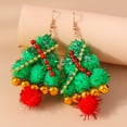 thumbnail image 4 of Aihua-pendientes de Navidad de dibujos animados en 3D para mujer, decoración esponjosa Kawaii, árbol, ciervo, campana, regalos de Navidad y Año Nuevo, gran oferta, 4 of 5