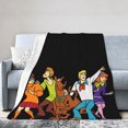thumbnail image 2 of Manta de dibujos animados de Scooby Doo, manta de vellón ultra suave y acogedora de lujo para sofá cama, mantas de franela cálidas para todas las estaciones, ropa de cama para niños y niñas, 2 of 7
