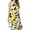 A468-2676, variant on Lemons Leaves Flowers White Background Casual Sleeveless Loose Sundress Dress For Women Summer Dress Daily Woman