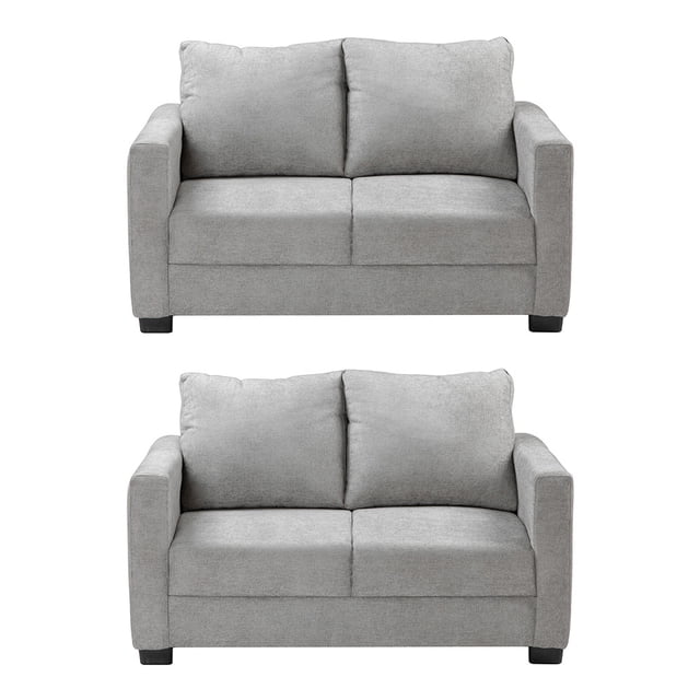 Sala 2-2 TRINITY Gales ( 2 piezas Love Seat ) Gris Nickel