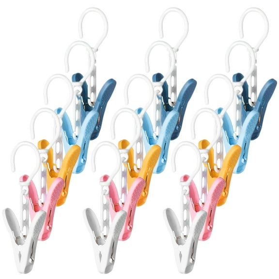 30PCS Reusable Hat Hooks Clip Clothes Pins Laundry Hooks for Clothes Hook Clips