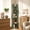 Green, variant on 5-Tier S-Shaped Corner Shelf, Modern Freestanding Curved Display Rack with 90° Corner Fit, Space-Saving Bookshelf Plant Stand for Living Room Bedroom, Orange