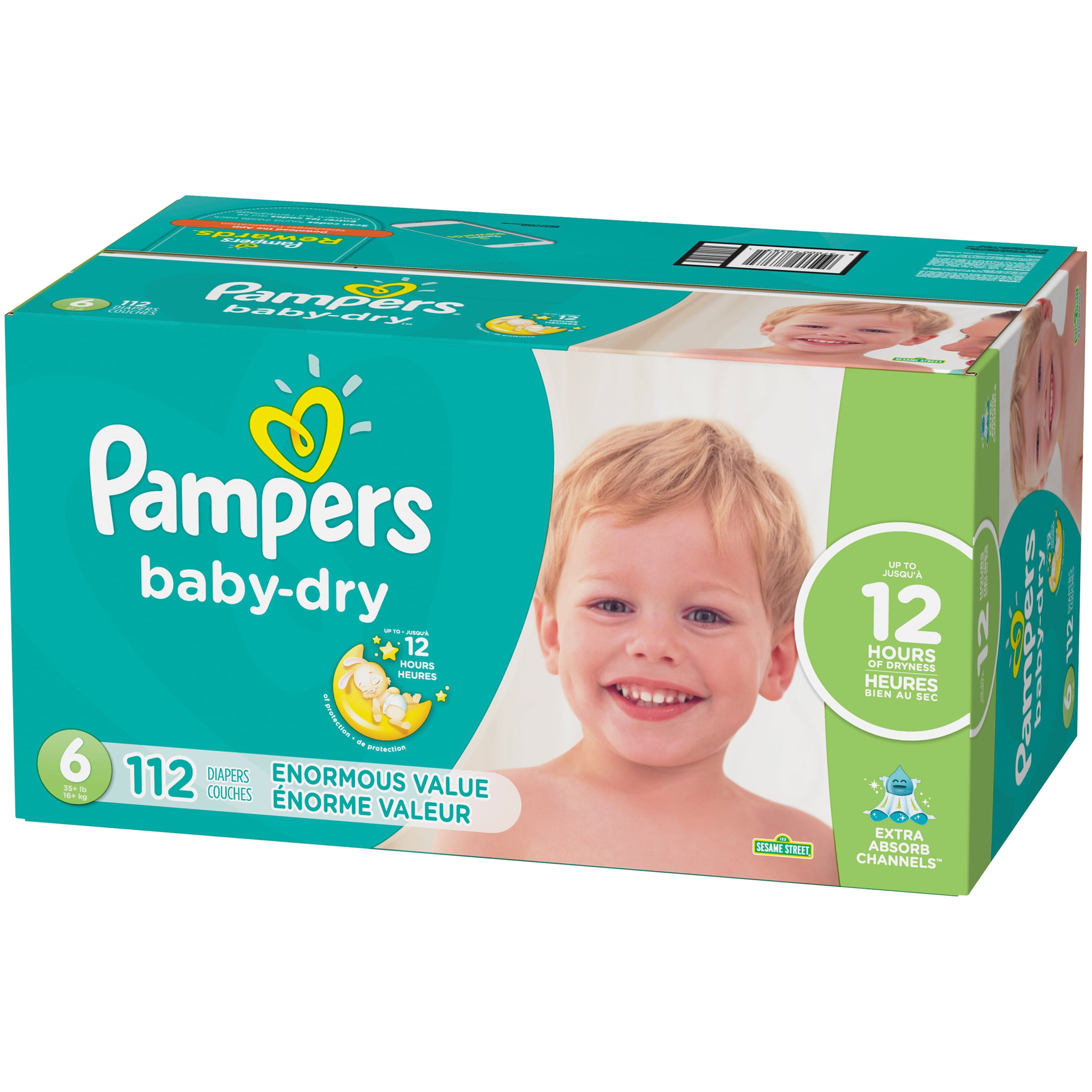 Couches Baby-Dry Taille 6 (13kg+) x 48 unités - PAMPERS - Piceri