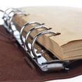 thumbnail image 3 of Retro Notebooks & Journals Agenda Binder Sketch Book Leather Soft Cover 14x10cm Replaceable Kraft Paper Inner Korean Stationery, 3 of 7