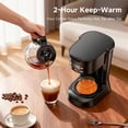 thumbnail image 3 of 5-Cup Programmable Digital Coffee Maker, Black Finish, with Washable Basket Filter, Sneak-A-Cup Function, Auto Brew, Water Window & Warming Plate for Home Use, 3 of 9