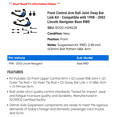 thumbnail image 2 of Front Control Arm Ball Joint Sway Bar Link Kit - Compatible with 1998 - 2002 Lincoln Navigator Base RWD 1999 2000 2001, 2 of 2