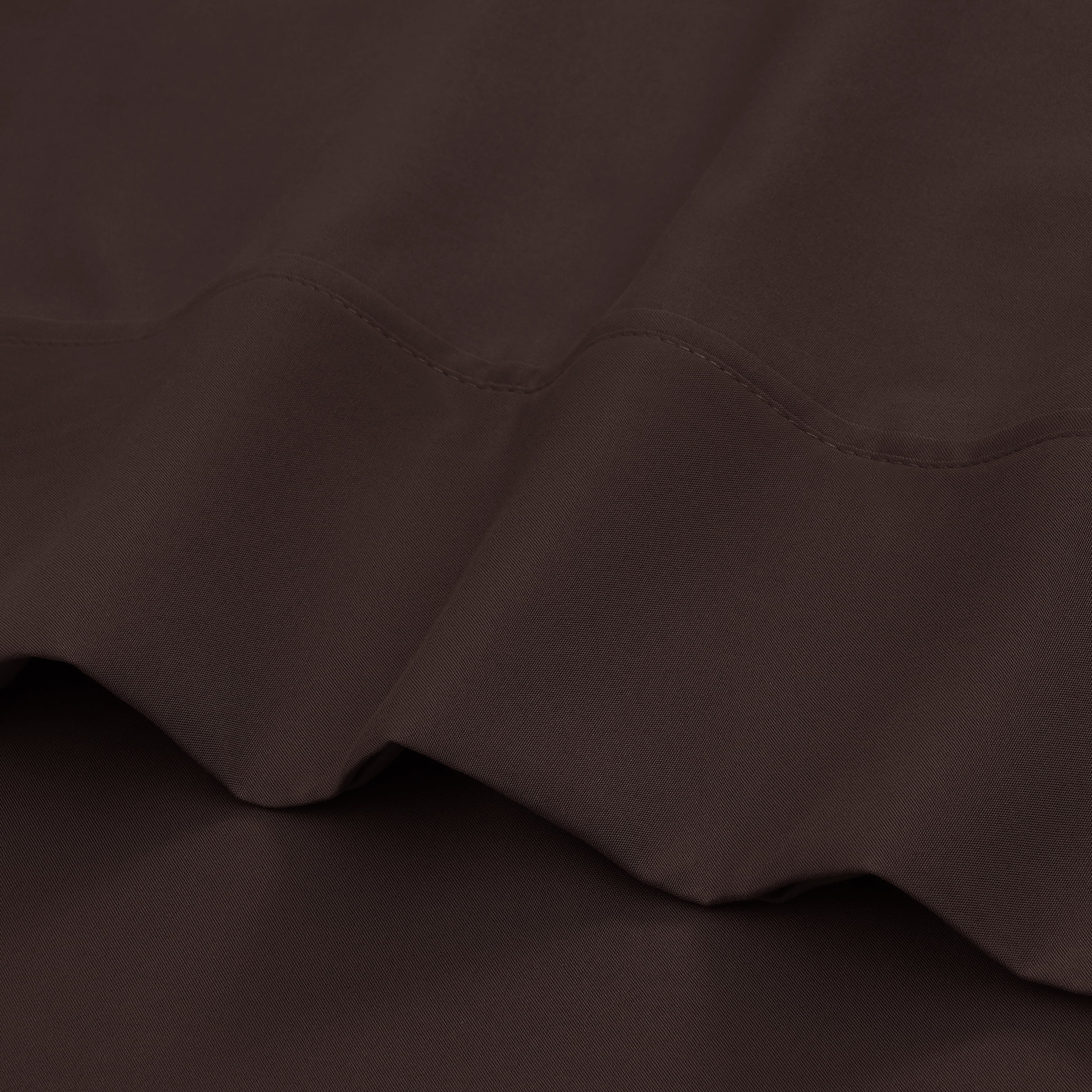 Mainstays Super Soft Brushed Microfiber Bed Sheet Set, Caffeine Brown, Full, 4 Piece