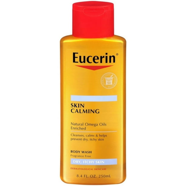 Eucerin Skin Calming Dry Itchy Skin Body Wash 8.40 oz (Pack of 2
