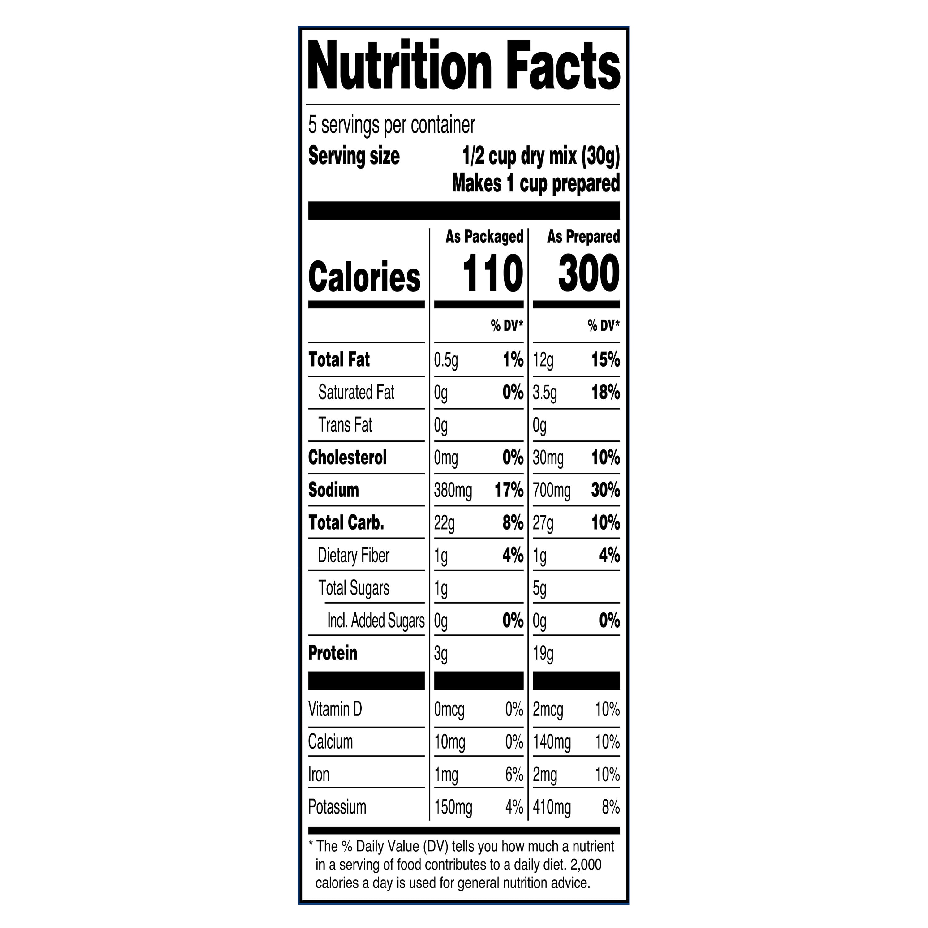 Great Value Cheesy Tuna Pasta Skillet Dinner, 5.3 oz