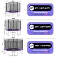 thumbnail image 6 of SKOK 8FT Trampoline with Ladder, 400LBS Capacity, Waterproof, Heavy Duty, Purple, Outdoor/Indoor, 6 of 8
