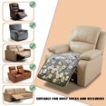 thumbnail image 6 of ZIATUBLES Quilted Recliner Chair Cover, Polyester Pet Friendly Seat Cushion Protector, Non-Slip Washable Furniture Slipcover for Dogs Cats, Daisy Butterfly Wood Grain Print, 6 of 8