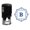 Blue, variant on Printtoo R-40 Square Swirl Border B Alphabet Monogram Initial Self Inking Rubber Stamp Office Stationary