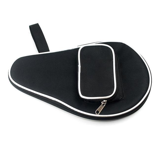 Bolsa de transporte para raqueta con bolsillo para almacenamiento de pelotas, funda para raqueta de tenis de mesa, cubierta interior impermeable, protección