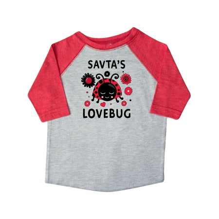 

Inktastic Valentine s Day Savta s Lovebug Gift Toddler Boy or Toddler Girl T-Shirt