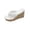 Slipper - White, variant on Womens Wedge Sandals Summer Slip On Thong Slippers Open Toe Soft Towel Fabric Upper Espadrille Heels Casual Beach Pool Shoes for Stylish Vacation Outfits
