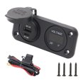 thumbnail image 1 of Cargador de coche Puerto USB dual Adaptador de carga de teléfono Fuente de alimentación Piezas de modificación Likrtyny Accesorios para autos y motos, 1 of 9
