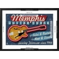thumbnail image 5 of Art.com Memphis, Tennessee - Guitar Shack Art Print by Lantern Press, Black Frame Wall Art, 23" x 17", 5 of 5