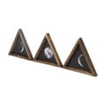 thumbnail image 4 of 3Pcs Rustic Wall Moon Phase Decor Traingular Wall Decoration for Bedroom Living Room, 4 of 6