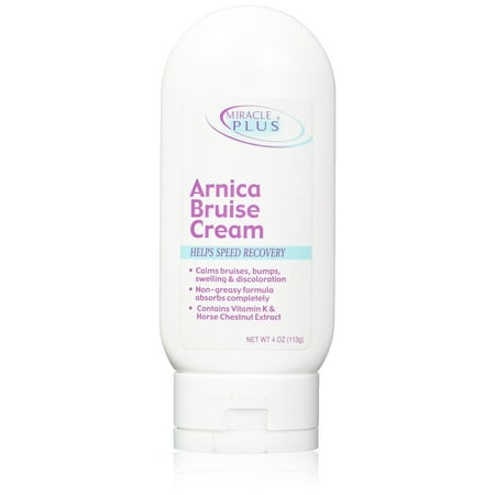 Miracle Plus Arnica Bruise Cream for bruising, swelling, (Best Thing For Swelling And Bruising)